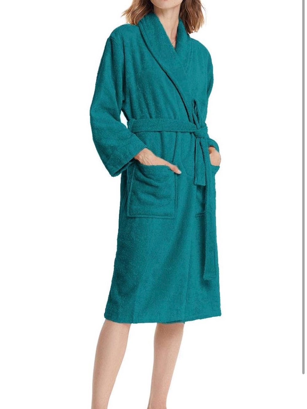 Women Cotton Terry Cloth Robes, size M